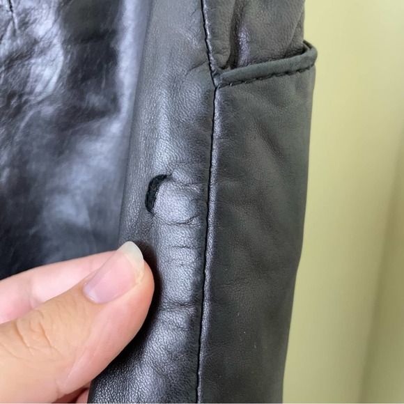 VNTG Michael Hoban for North Beach Leather Designer Leather Trouser Pants SZ 29 - Picture 6 of 16